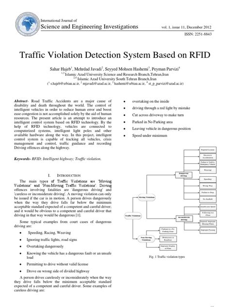 traffic violation detection system based on rfid|RFID .